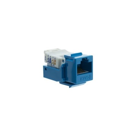 Cable Wholesale Cat6 Keystone Jack, Blue, Toolless, RJ45 Female 327-120BL
